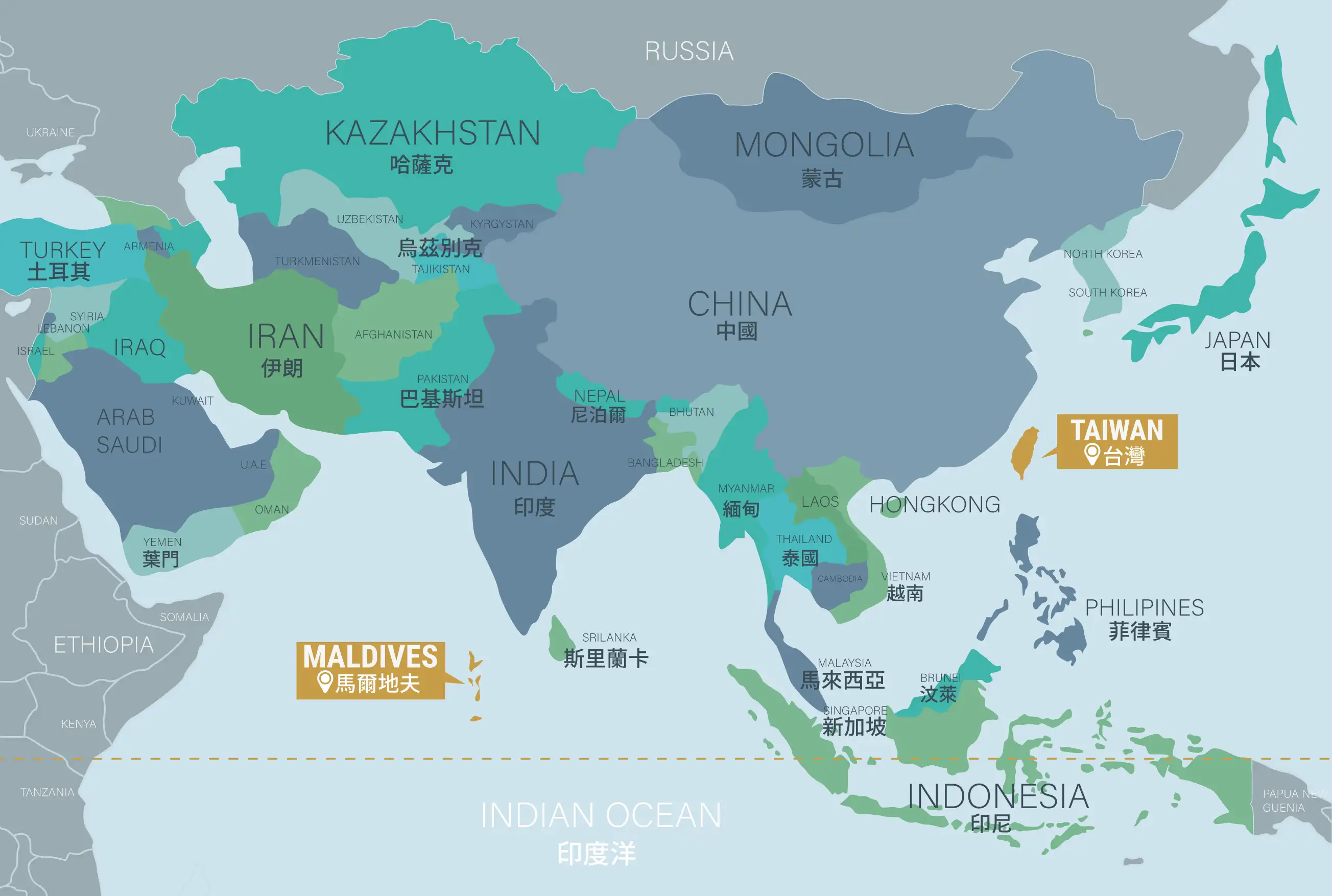 馬爾地夫地理位置